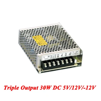 

T-30B Triple Output Switching Power Supply 30W 5V 12V -12V , For Led Driver,AC110V/220V Transformer To DC 5V 12V -12V