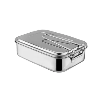 

Portable Lunch box Stainless Square kids lunch box with Buckle Leak-Proof Food Container Student Sandwich Box Kitchen Accessorie