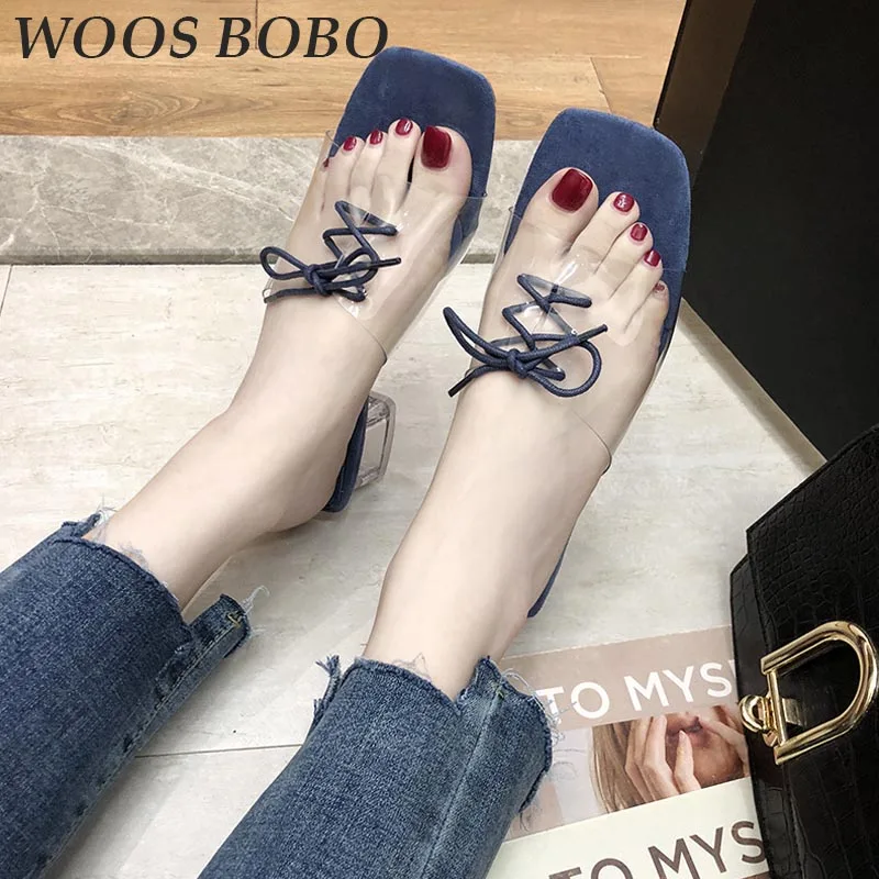 

BOBO Square Toe Square heel Women Sandals Open Toe High Heel Sandals Fashion Casual Summer Sandals Elegant Ladies High Heels