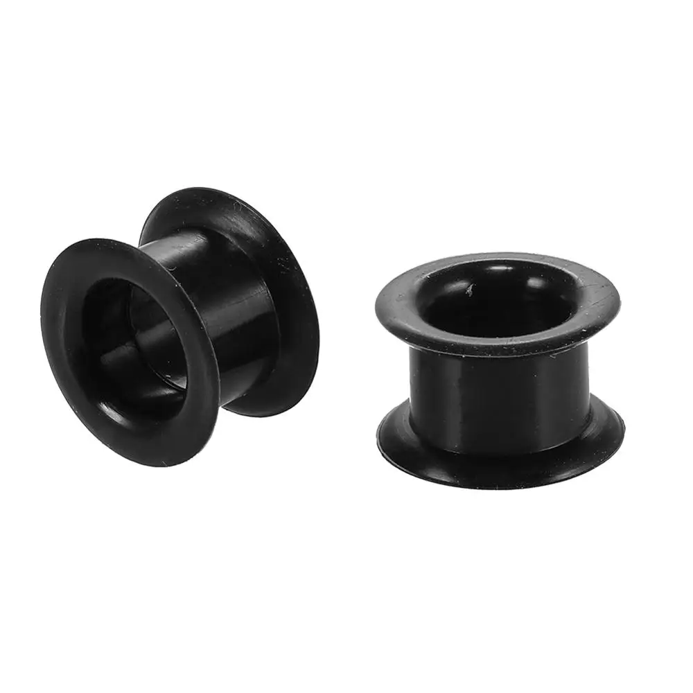 2 pçs/lote oco silicone flexível dupla queima de carne orelha túnel plugues calibre expansor macas piercing jóias 3mm-40mm