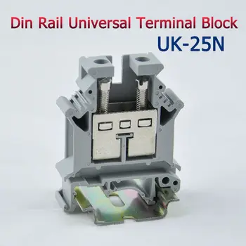 

10pcs UK-25N DIN Rail Universal Terminal Blocks Screw Type UK25N Phoenix Type High Quality