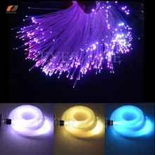 Оптоволоконный комплект света 50 шт. 1,5 мм кабель 2 м для DIY звезда потолок небо или Оптическое волокно остроконечные огни стены