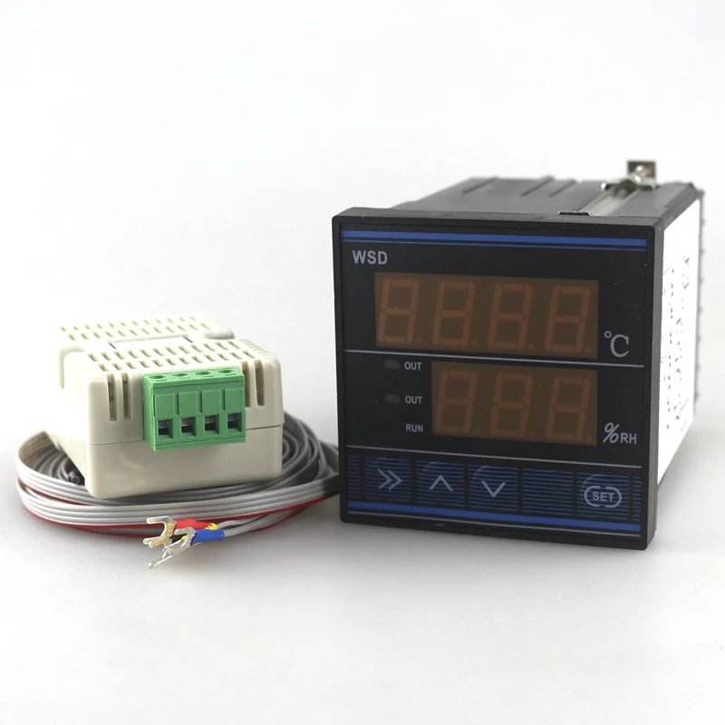 TDK0302LA Humidity Temperature Controller 220V 50-60HZ Digital Thermostat Humidity Control with Sensor for Egg Incubator Farming TDK0302LA Humidity Temperature Controller 220V 50-60HZ Digital Thermostat Humidity Control with Sensor for Egg Incubator Farming