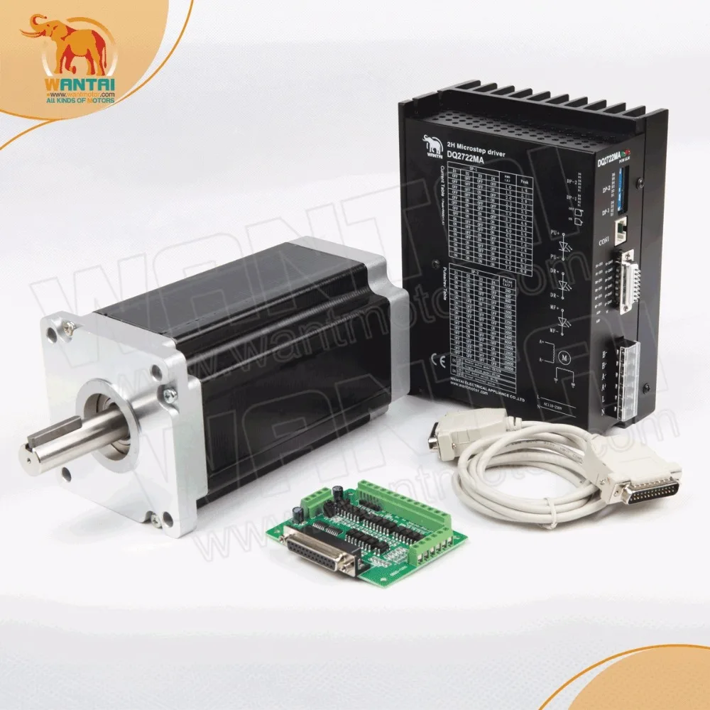Горячая распродажа! Wantai Nema 42 Шаговый двигатель 110BYGH150 001 3256oz in 150 мм + Драйвер DQ2722MA