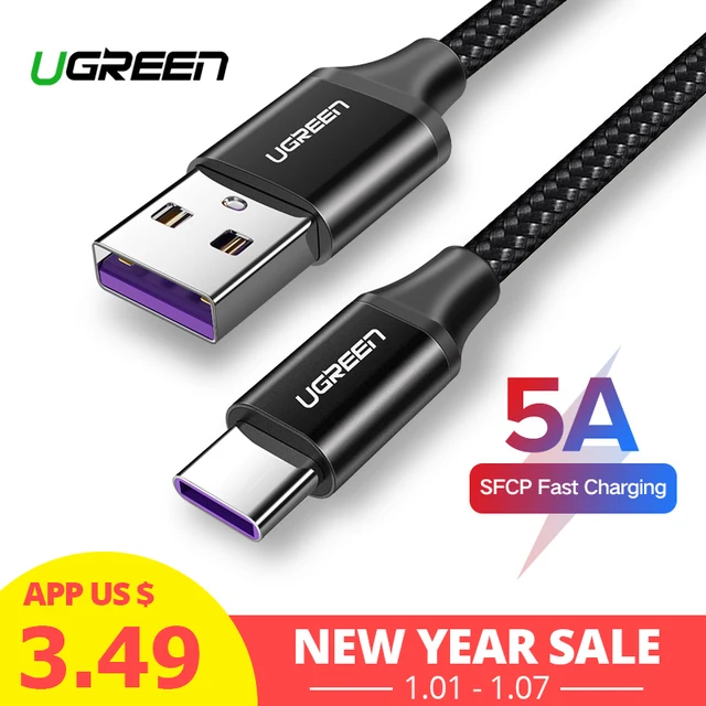 Best Price Ugreen 5A USB Type C Cable for Huawei P10 P20 Pro USB 3.1 Fast Charging USB C Data Cable for Honor V 10 Supercharge Type-C Cable Best Price Ugreen 5A USB Type C Cable for Huawei P10 P20 Pro USB 3.1 Fast Charging USB C Data Cable for Honor V 10 Supercharge Type-C Cable