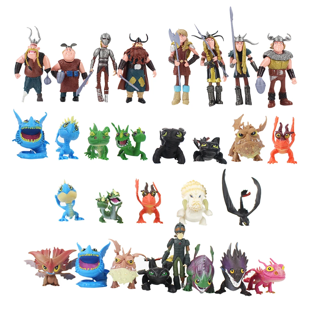 

How To Train Your Dragon 3 Toothless PVC Action Figures Night Figutres Fury Cartoon Movie Model Anime Figurines Dolls Kids Toys