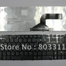 Абсолютно новая клавиатура для ноутбука ASUS G60 U50 X61 с рамкой в итальянском стиле MP-09Q36I0-528 черного цвета