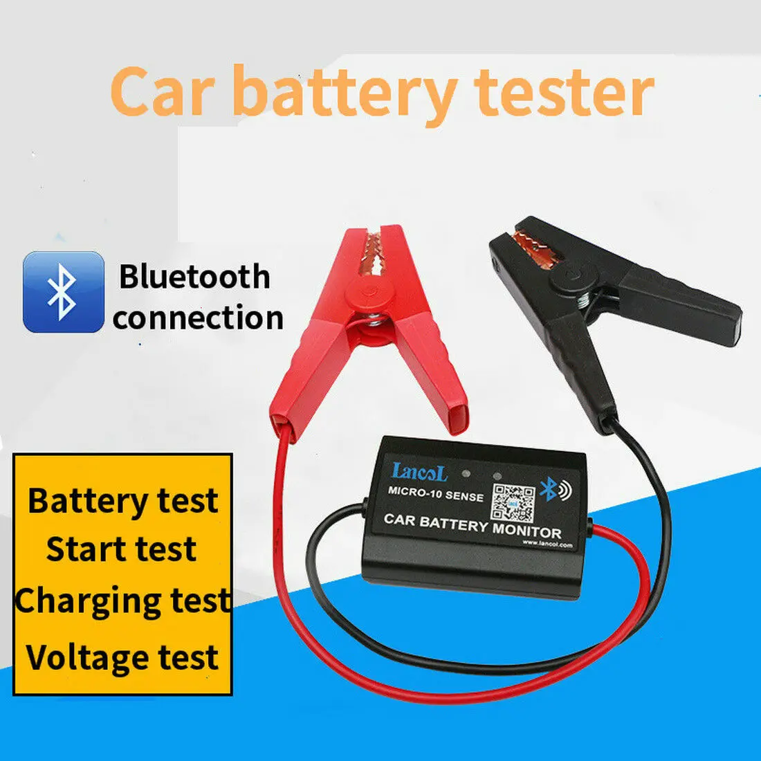 

Smart Bluetooth Car Battery Tester Battery Capacity Internal Resistance Tester