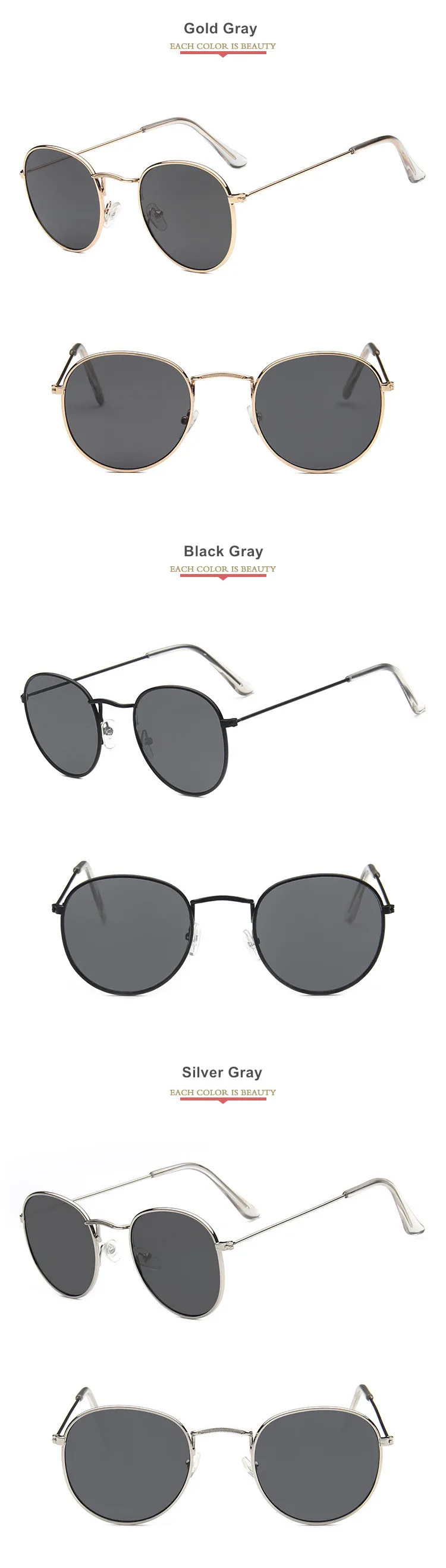 Mirror Round Sunglasses Men Women 12