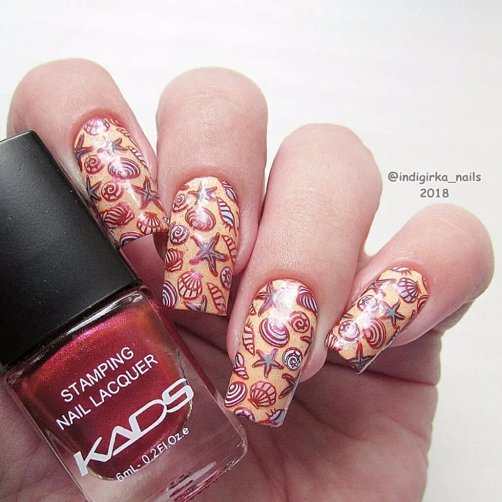 KADS Новая Мода Секси Сексуальный Темно-Красный Лак Печати Лаком и Ногтей Стемпинга Польский Долговечный Ногтей Маникюр DIY Инструменты Женщины Любят