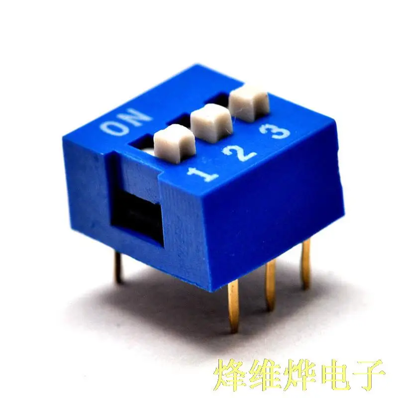

3P DIP switch DIP switch 3 flat pins toggle switch from 2.54MM blue ( 40 )