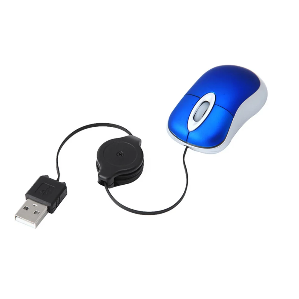 Мини Выдвижной кабель USB Проводная игровая мышь для путешествий оптическая компьютерная мышь USB компьютерная мышь геймер Мыши для ПК