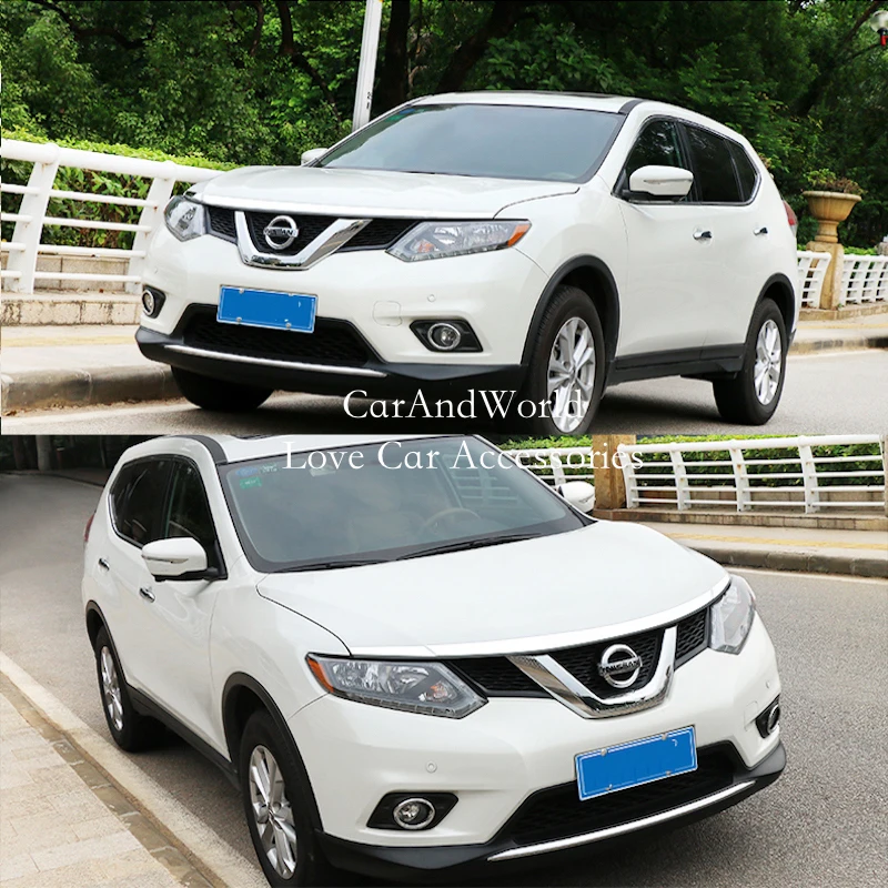 Для Nissan X-Trail X Trail T32 Rogue передний капот решетка капота полоса отделка крышка ABS хром аксессуары для стайлинга автомобилей