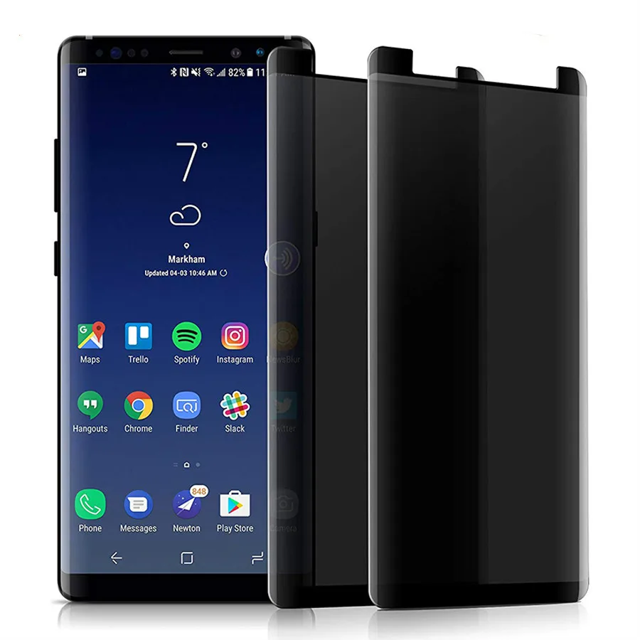 For Samsung Galaxy S8 S9 Plus Note 9 8 Case Friendly Privacy Screen