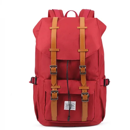 Популярный известный бренд женский туристический рюкзак холщовая школьная сумка для подростковые рюкзаки водонепроницаемый рюкзак Mochila - Цвет: Красный