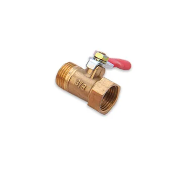 

Brass small ball valve 1/8" 1/4'' 3/8'' 1/2'' Female/Male Thread Brass Valve Connector Joint Copper Pipe Fitting Coupler Adapter