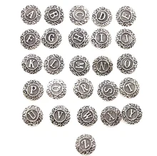 

2pcs/lot Initial A-S Greek Letters Alphabet Snap Jewelry 18mm Metal Snap Fit Snap Bracelet Mixture Wholesale