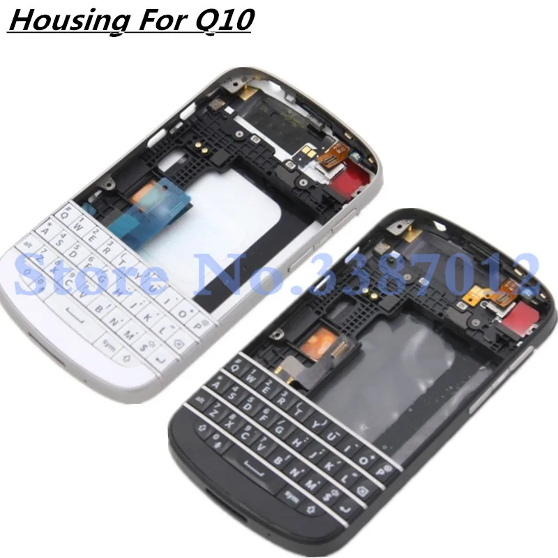 

Original For Blackberry Q10 Full Complete Housing Cover Case With Keyboard Button 100% Testing work