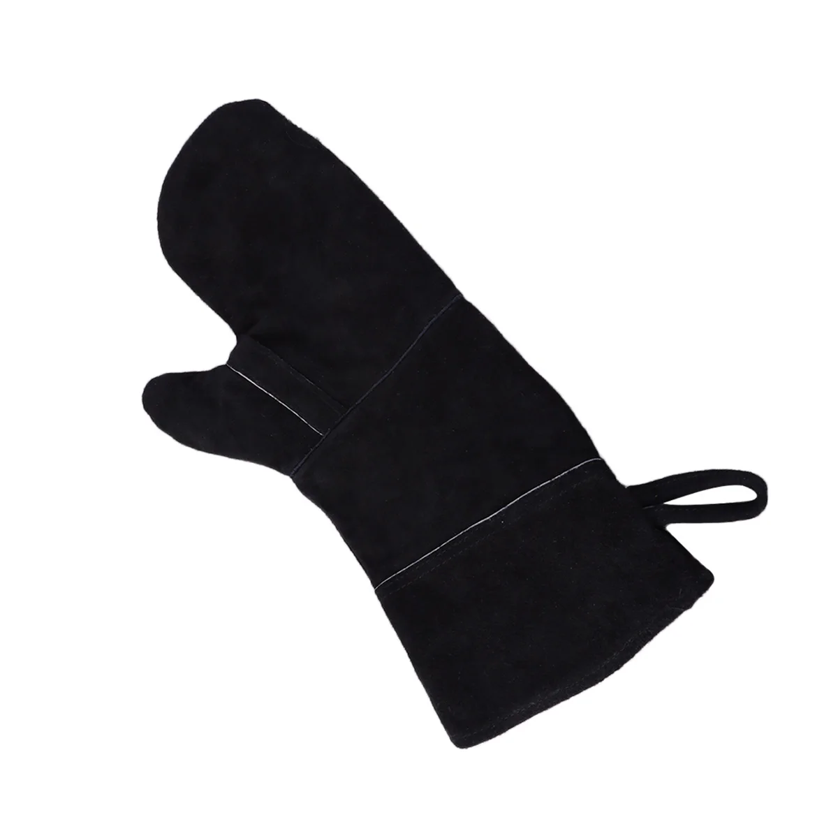 1 шт. Изолированная с длинным рукавом кожаная термостойкая перчатка для печи печь Сварка барбекю камин гриль