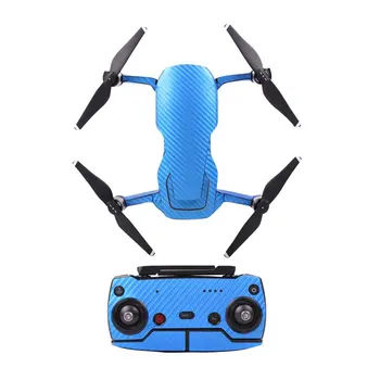 

blue carbon fiber waterproof PVC Decal Skin Sticker For DJI MAVIC Air Drone body protection film +remote Controllers cover