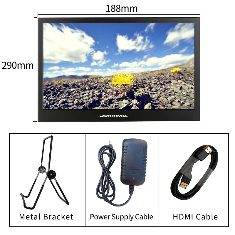 10," монитор hdmi vga 1920*1200 портативный дисплей 16:9 для компьютера ПК Расширенная офисная игровая консоль ps4 переключатель NS Xbox