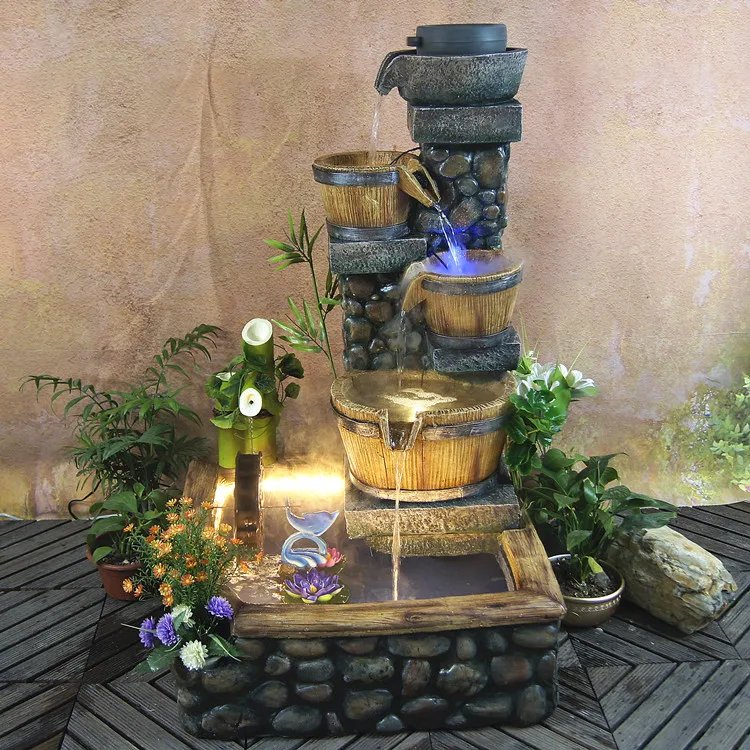 Creative home accessories Garden water ornaments Lucky stone terrace