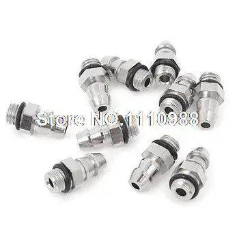 

10 Pcs Straight Barb Fittings Connector M5 Thread for 6mm Air Hose