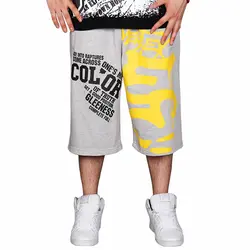 Длинные шорты мужские хип-хоп повседневные Большие размеры Harajuku вздох мешковатые шорты мужские бермуды Masculino пляжные шорты мужские Jogger