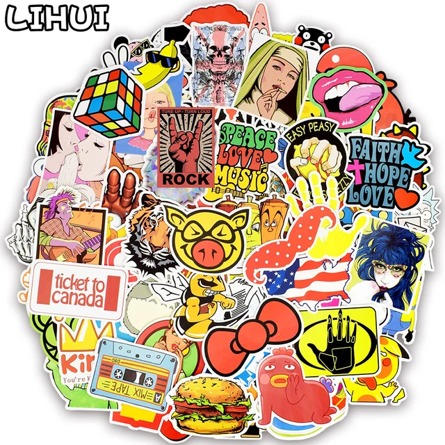 1000//500//300 Pcs//Lot Stickers JDM Cartoon Graffiti Mixed Sticker Not Repeat