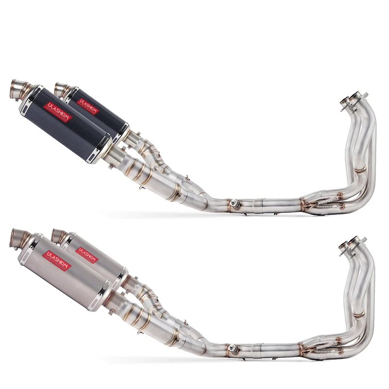 Z1000 motorcycle Exhaust middle pipe full system slip on FOR KAWASAKI