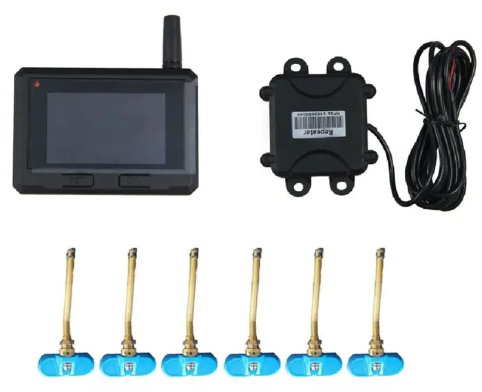

TPI50 built in big LCD screen Truck&Bus TPMS Tire Pressure Monitoring System with 6-22 internal sensors RF wireless save gas