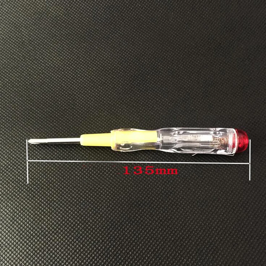 1 шт. Многофункциональный светодиодный Электрический Тест Тестер ручка-отвертка с индикацией света детектор напряжения зонд 135 мм