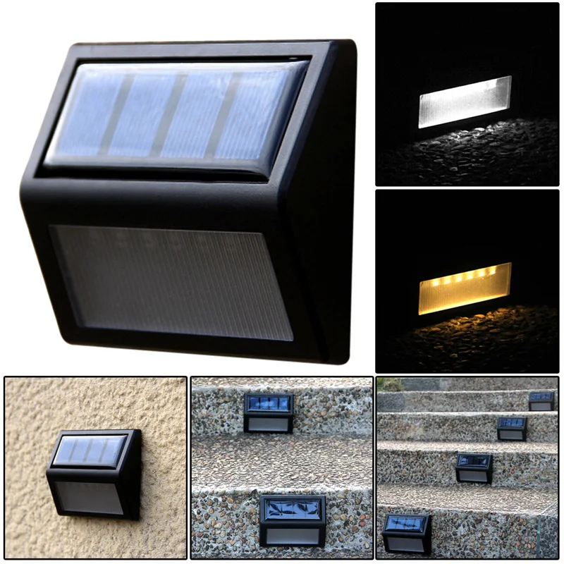 6LED Solar Light Outdoor Power Optically controlled Wall Light Waterproof Garden Wall Path