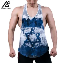 Жизнь на трек Для мужчин Мышцы Тренировки Тренажерный зал Стрингер жилет топы Бодибилдинг Фитнес футболки Bodyware Для мужчин s Y назад стрингер