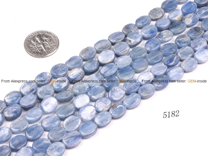 Oval Kyanite Beads Blue Fashion Jewelry Beads For ...
