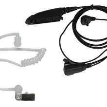Тайный акустический наушник наушники трубки для Motorola микрофоном гарнитура PTT двухстороннее радио GP328 GP338 GP340 GP640 T750, HT1250, HT1550