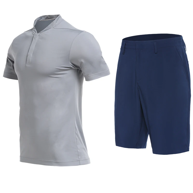 Vansydical брендовая мужская одежда мужская рубашка для гольфа с шортами летняя дышащая эластичная рубашка для гольфа - Цвет: TC3443