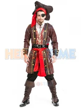

Deluxe Pirates of the Caribbean Jack Sparrow Costume Cosplay Set