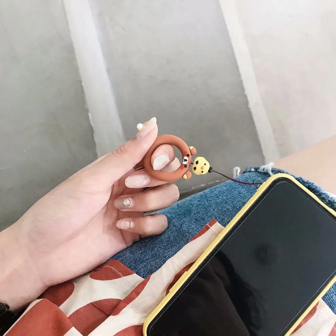 

Lanyard For Mobile Phone Sailor Moon Totoro Pattern Ring Strap for Camera Keys Silicone Short Rope