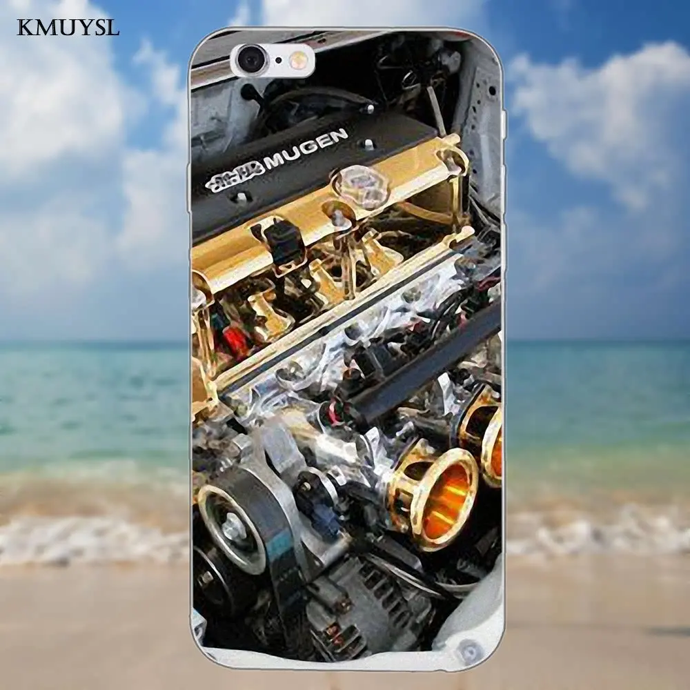Honda Jdm Vtech Mugen двигатель автомобильный для iPhone X 4 4S 5 5C SE 6 6 S 7 8 Plus Galaxy S5 S6 S7 S8 Grand Core II Prime Alpha