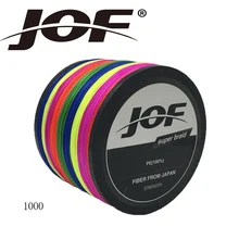 JOF Multicolor TOP Quality 1000m 4LB – 150LB Braided Fishing Line PE Strong Multifilament Fishing Line Carp Fishing Saltwater