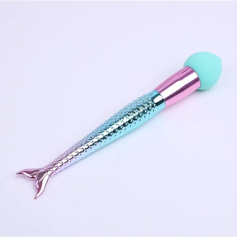 

Terrificool 1PC Fashion Beauty Makeup Applicator Microfiber Sponges Mermaid Puff Brush Foundation Concealer Cream Face Cosmetic