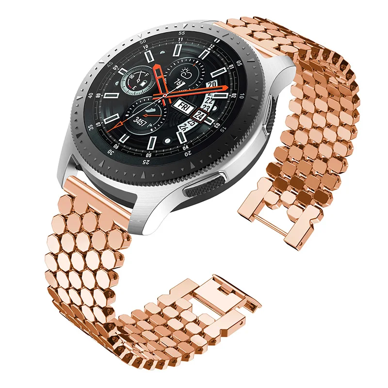 Ремешок Laforuta из нержавеющей стали для Samsung Galaxy Watch 46m Gear S3 Frontier/Classic быстросъемный