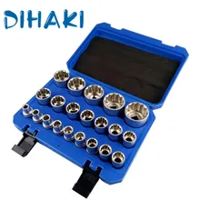 16/19/21 шт Набор торцевых головок хром-ванадиевая стальные гаечные ключи бит для механика безопасности ремонтный разъем Набор бит