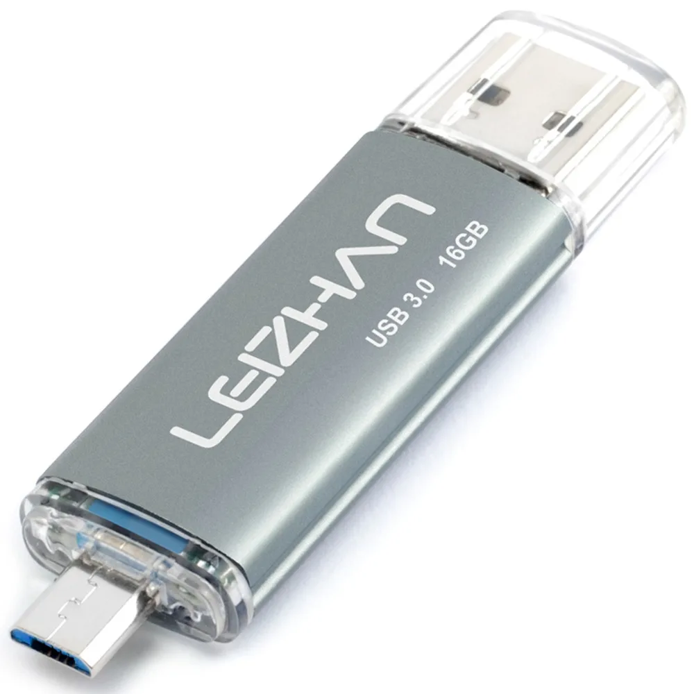 LEIZHAN Флешка 3 0 64 Гб OTG USB флеш накопитель 128 usb micro карта памяти 16 ГБ 8 флэш диск на