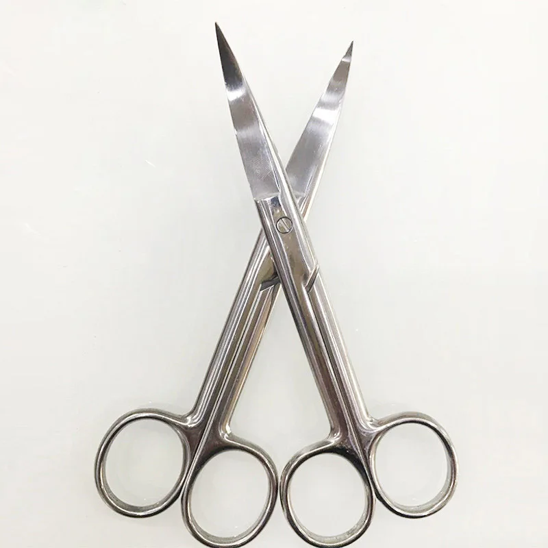 

2018 14cm Stainless Steel Surgical Bend Tip Household Scissors Beauty Tools