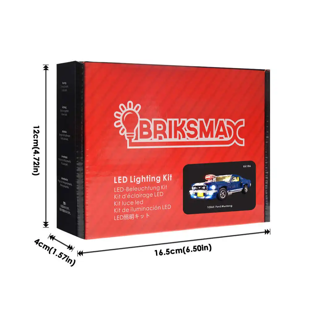 BriksMax Led светильник ing Kit для 10265 Creator серии Ford Mustang светильник(не включает модель - Цвет: Briksmax Light Set