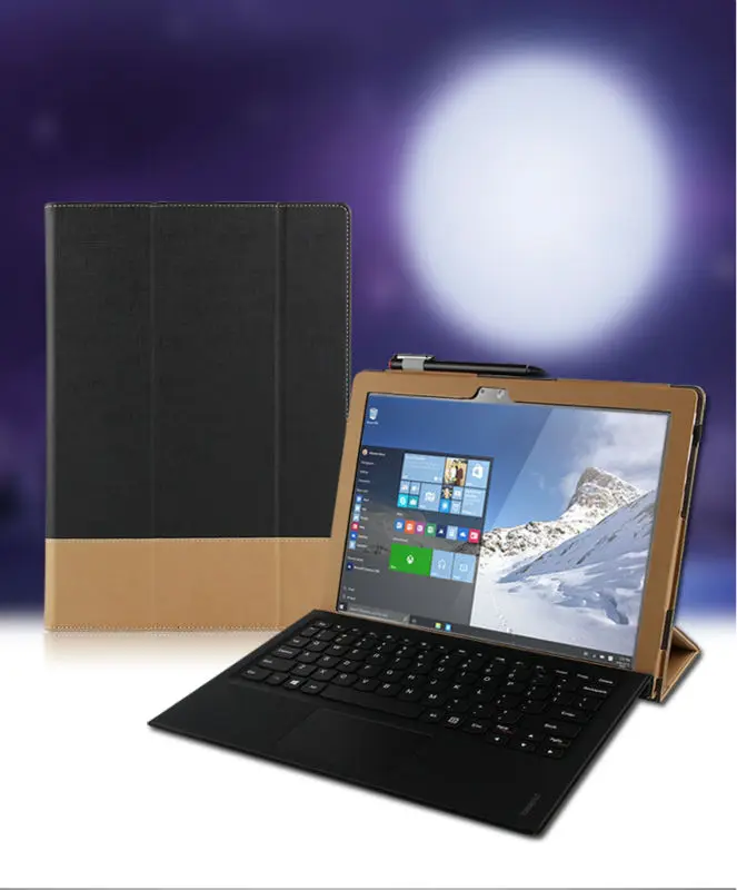 Для lenovo Ideapad MIIX4 Pro 12 ''Искусственная кожа Smart cover Защитный чехол для планшета для Miix 710 12 дюймов Чехол крышка