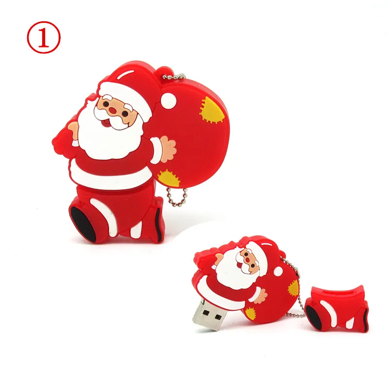 10 стилей смешной Санта Клаус/Рождественский носок USB флэш-накопитель карта памяти, Флеш накопитель pendrives 32GB 16GB 8GB 4GB 128mb подарок