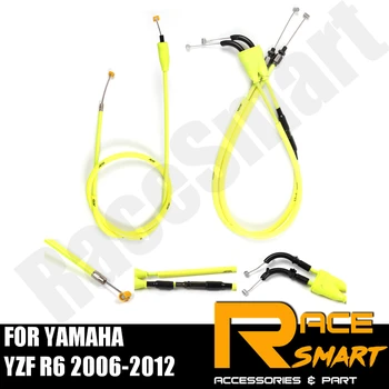 

Motorcycle Throttle Line Clutch Cable Steel Wire Set For YAMAHA YZF R6 2006 - 2012 YZFR6 YZF-R6 R-6 2007 2008 2009 2010 2011